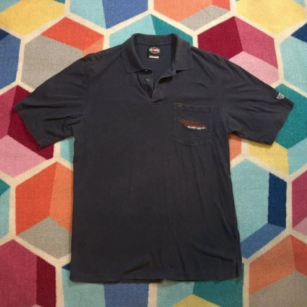 Harley‎ Davidson Polo Shirt Size Medium